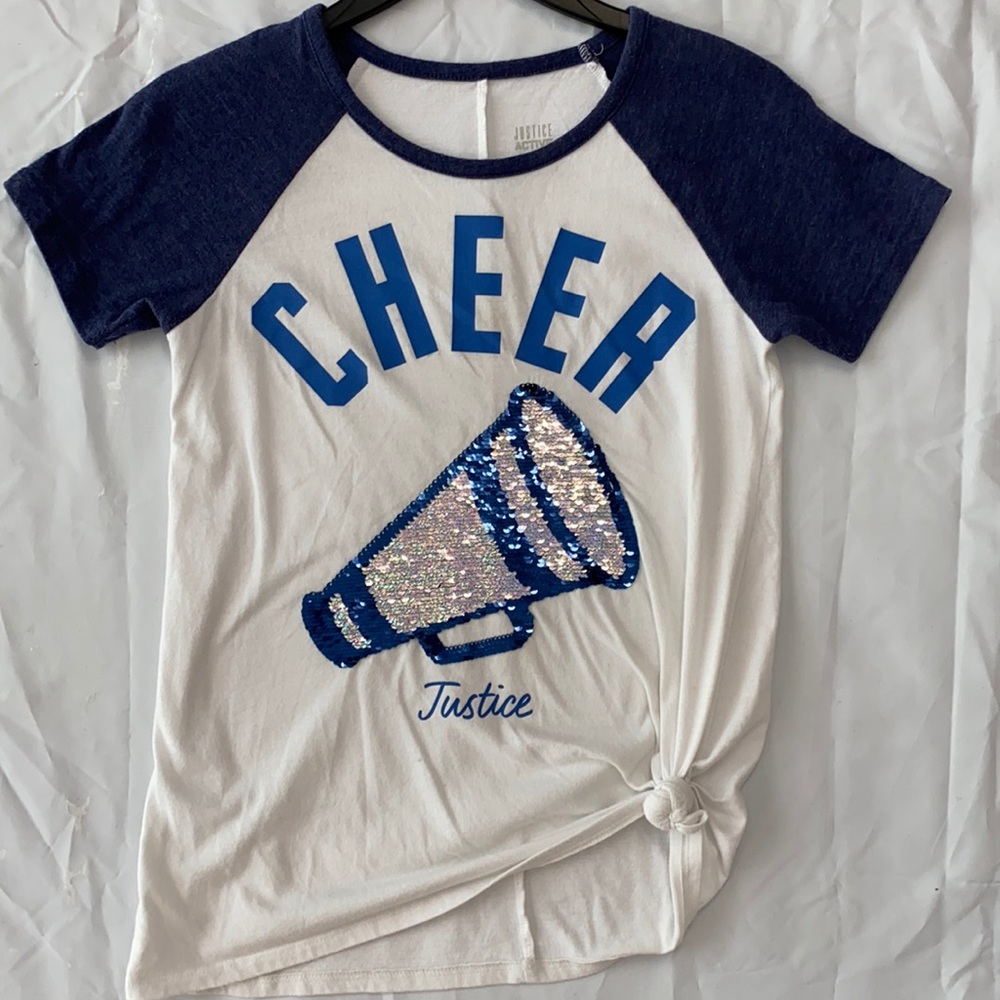 Justice girls cheer t-shirt